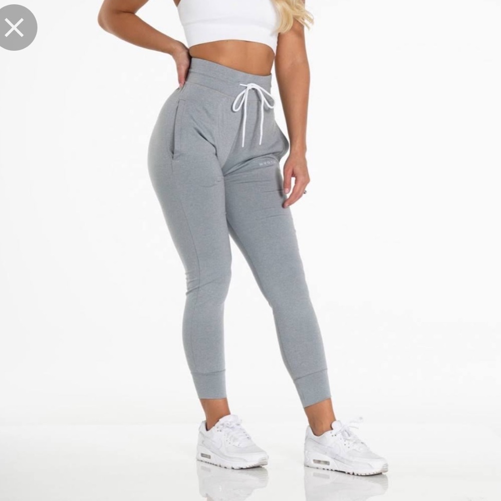 Silver Mist NVGTN Joggers 💎🤍